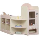 Supermarch� pour enfant marchande en bois caisse enregistreuse distributeur et accessoires 907x60x738cm ...