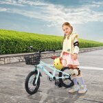Supfine 16 pouces v�lo enfant avec panier bicyclette pour filles et gar�ons de 5 - 7 ans avec roues stabilisat ...