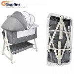 Supfine 2 en 1 berceau cododo pliable - lit cododo pour b�b� - adapt� de la naissance � 12 mois - r�glable ...