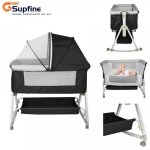 Supfine 2 en 1 - lit évolutif - berceau cododo pour bébé - avec roulettes - conçu pour le nouveau - né ... Supfine 2 en 1 - lit évolutif - berceau cododo pour bébé - avec roulettes - conçu pour le nouveau - né ...