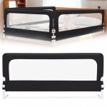Supfine 200cm clôture pour bébé barrière de lit bébé réglage intelligent de haut en bas adaptée aux matelas ... Supfine 200cm clôture pour bébé barrière de lit bébé réglage intelligent de haut en bas adaptée aux matelas ...