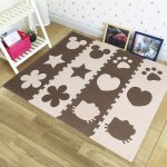 Supfine 24 pices tapis de jeu pour bbs avec dalles de moquette embotables de 1 cm dpaisseur 30 * ...