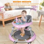 Supfine 3 en 1 trotteur bb garon et fille marchette pousseur avec dambulateurchariot de marche avec ...