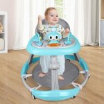 Supfine 3 en 1 trotteur marchette b�b� pliable r�glable en hauteur anti - renversemen avec roues silencieuses ...