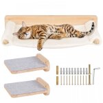 Supfine arbre � chat kit descalade pour chat lit pour chat avec escalier mural hamac planche � gratter ...