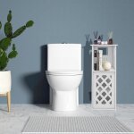 Supfine armoire de rangement pour salle de bain 3 couches colonne multifonctionnelle pour maison bureau ...