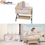Supfine berceau cododo pour b�b� - poulage de 15 kg - pliage de lit �volutif - con�u pour les 0 - 3 ans ...