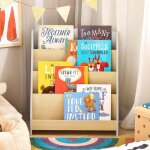 Supfine biblioth�que enfant �tag�re � livres pour enfant �tag�re de rangement pour chambre d?enfant porte ...