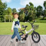 Supfine bicyclette pour enfants - 16 pouces - vlo pour filles et garons de 5  8 ans - convient aux ...