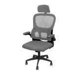 Supfine chaise de bureau ergonomique fauteuil de bureau pivotante avec roulettes appui - t�te r�glable ...