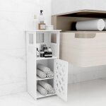 Supfine colonne de salle de bain � 3 niveaux 24 x 22 x 55cm armoire de rangement pour salon cuisine chambre ...
