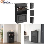 Supfine commode � chaussures � 2 niveaux armoire � chaussures en mdf meuble � chaussures 53 � 22 � 85 ...