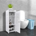 Supfine meuble de rangement au sol de salle de bain armoire � 3 niveaux colonne adapt� � salon chambre ...