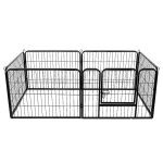 Supfine parc de jeu animaux pour chiens et animaux de compagnie avec porte octogonal carr� rectangulaire ...