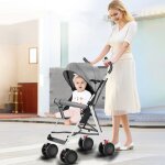 Supfine poussette canne compacte 0 � 2 ans (15 kg max. ) l�g�re poussette pliante inclinable d?une main ...