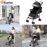 Supfine poussette canne compacte pour bébés de 6 mois à 4 ans assis ou allongés panier de rangement voiturette ... Supfine poussette canne compacte pour bébés de 6 mois à 4 ans assis ou allongés panier de rangement voiturette ...