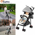 Supfine poussette canne compacte - voiturette pour bb 2 en 1 - inclinable et assise - convient aux ...