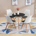 Supfine ronde table de salle � manger hauteurs plateau mdf cuisine loisirs table ronde pour 2 personnes ...