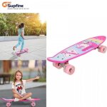 Supfine silent skateboard - planche à roulettes court - roues lumineuses - convient à partir de 12 m ... Supfine silent skateboard - planche à roulettes court - roues lumineuses - convient à partir de 12 m ...