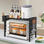 Supfine support pour micro onde et four extensible etagere micro - ondes meuble micro ondes cuisine rangement ...