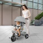 Supfine tricycle b�b� �volutif velo poussette enfant 5 ans de 12 mois compact accessoires pratiques capote ...