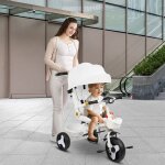 Supfine tricycle multifonctionnel de 12 mois � 5 ans jusqu� 25 kg poussette b�b� si�ge pivotant dossier ...