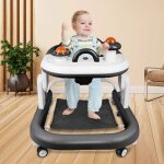 Supfine trotteur 3 en 1 pour bb marchette pliable avec rglage en hauteur dambulateur pour bb de ...