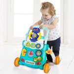 Supfine trotteur parlant trotteur bb pliable jouet 2 en 1 pousser pour bb avec musique - 40 * 32 ...