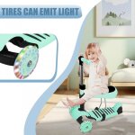 Supfine trottinette pour enfants 2 en 1 avec sige amovible vert tricycle bb volutif pour 2 - 8 ans ...