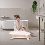 Supfine xxl baignoire pliable b�b� - (0 - 36 mois) - 80 * 50 * 22cm - baignoire b�b� sur pied avec si�ge ...