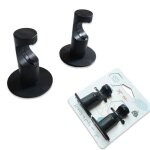 Supports adhsifs pour barre de rideaux diamtre 20 mm couleur noir