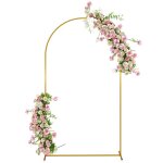 Support darche de fond - arche de floraux - outsunny - 22 m - pour mariage f�te danniversaire f�te pr�natale ...