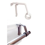 Support barre � rideaux sans per�age - coffre volet roulant - tringle �25 - 28 mm