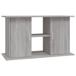 Support base pour aquarium armoire meuble sonoma 101 x 41 x 58 cm bois ding�nierie gris 02 0045085