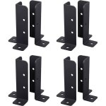 Supports base poteau 8x r�glables cl�ture 1. 5x1. 5 � 4x4 bois robust bo�te aux lettres
