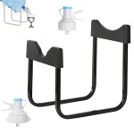 Support bouteille deau - kzq - 18 litres - noir - valve distributrice - installation facile