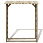 Support  bches - abri de stockage du bois de chauffage 150x44x176 cm pin imprgn zlh?650185810
