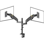 Support de bureau pivotant robuste avec ressort  gaz pour deux moniteurs lcd led 22 - 32 poucesvesa ...