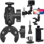 Support cam�ra moto / v�lo - home fit training - universel 2 en 1 - double rotule 360� / 180� - clip ...