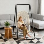 Support pour chaise hamac m�tal - fianao - design a - frame ultra stable - tubes acier r�sistant antirouille ...