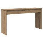 Support de clavier en bois - vidaxl - ch�ne artisanal - 120x32x64 cm - durable - polyvalent - facile ...