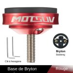 Support de compteur pour velo de potence - fixation rapide pivotante bryton rouge