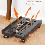Support cpu mobile rglable support de tour dordinateur ventil support de tour pc avec 4 roulettes support ...