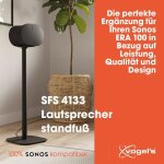 Support denceinte - vogels - sfs 4133 - noir - pour sonos era 300 - hauteur 82 cm