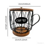 Support de despresso panier de rangement de capsules de café accessoires de bar à café en fil de fer ... Support de despresso panier de rangement de capsules de café accessoires de bar à café en fil de fer ...