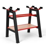 Support dhaltres - rack de rangement pour fitness - support de musculation - 67. 5x47x66cm - noir