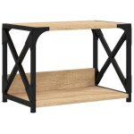 Support dimprimante table meuble bureau � 2 niveaux sonoma 44 x 26 x 315 cm