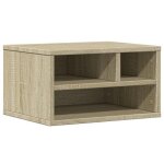 Support dimprimante table meuble bureau sonoma 40 x 32 x 225 cm bois ingnierie marron