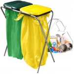 Support double pour sacs  dchets 240l - durable facile  assembler