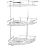 Support de douche dangle de salle de bains en aluminium  3 niveaux pour accessoires stockage du savon ...